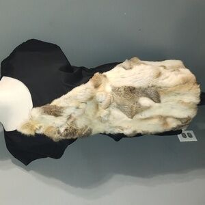 Boundary & Co black dress with rabbit fur size extra small with pockets no belt